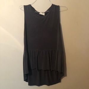 Vestique grey high low tank